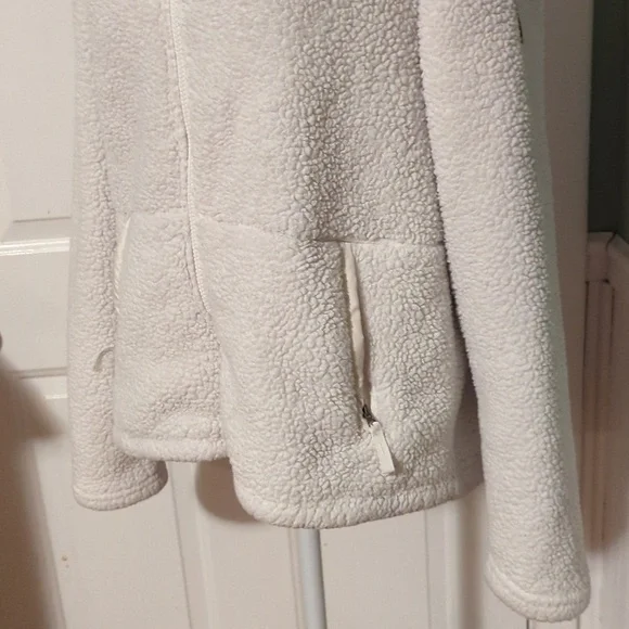 Free country Women's Large Fleece Zip Up Jacket Winter White Warm - Picture 3 of 12